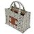 Cabas Céline Borsa tote piccola in tessuto naturale Marrone - vista 8