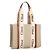 Chloé Borsa Tote Woody Grande Marrone - vista 5