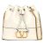 Valentino Borsa a secchiello Vring Chain Avorio Bianco