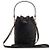 Fendi Borsa a secchiello Montrezza FF Motif Piccola Nera ANWT Nero - vista 2