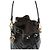 Fendi Borsa a secchiello Montrezza FF Motif Piccola Nera ANWT Nero - vista 4