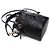 Fendi Borsa a secchiello Montrezza FF Motif Piccola Nera ANWT Nero - vista 5