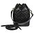 Fendi Borsa a secchiello Montrezza FF Motif Piccola Nera ANWT Nero - vista 6