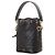 Fendi Borsa a secchiello Montrezza FF Motif Piccola Nera ANWT Nero - vista 8