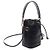 Fendi Borsa a secchiello Montrezza FF Motif Piccola Nera ANWT Nero - vista 9