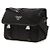 Prada Borsa a Spalla Messenger in Re-Nylon Nero - vista 2