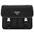 Prada Borsa a Spalla Messenger in Re-Nylon Nero - vista 8