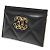 Chanel 19 Chanel Lammleder Gold Metall Schwarz Kartenhalter Stempel: - Ansicht 3