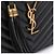 Saint Laurent Borsa a tracolla mini trapuntata con monogramma nera Nero - vista 6