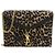Saint Laurent Borsa a spalla con catena Leopard Cassandra Gold Multicolore