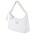Saffiano Prada Borsa Hobo Re-Edition in tessuto bianco, set completo - vista 2