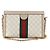 Gucci Borsa a spalla piccola Ophidia GG Supreme in tela beige e bianca Marrone - vista 3