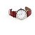 Chopard Classico in oro bianco con cinturino in pelle rossa Rosso - vista 2