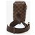 Louis Vuitton Borsa a vita Zerionmos Damier Ébene Marrone - vista 3