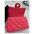 Chanel Nuova Mini Borsa a Tracolla Caviar Cuore con Catena Rosa - vista 18