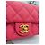 Chanel Nuova Mini Borsa a Tracolla Caviar Cuore con Catena Rosa - vista 7