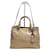 Prada Vitello Shine Gold Tote Bag Marrone