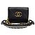 Chanel 19 Chanel Borsa a tracolla WOC mini catena in pelle di agnello - Serie Nero