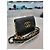 Chanel 19 Chanel Borsa a tracolla WOC mini catena in pelle di agnello - Serie Nero - vista 3