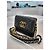 Chanel 19 Chanel Borsa a tracolla WOC mini catena in pelle di agnello - Serie Nero - vista 4