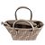 Fendi Mini borsa in jacquard FF in denim grigio dove Marrone - vista 7