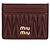 Miu Miu Tarjetero de cuero Napa Roja - vista 3