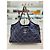 Chanel Bolsa de ombro em canvas com corrente CC de costura selvagem azul royal - vista 10