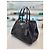 Prada Borsa Tote e Borsa a Spalla in Vitello Daino Nero - vista 4