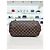 Louis Vuitton Borsa a Spalla Livington Damier Ébène PM Marrone - vista 6