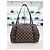 Louis Vuitton Borsa a Spalla Livington Damier Ébène PM Marrone - vista 7