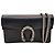 Salvatore Ferragamo Borsa a tracolla super mini Dionysus in pelle nera con cristalli Nero