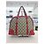 Gucci Borsa a secchiello e borsa a spalla in tela GG Supreme Rosso - vista 5