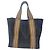 Loro Piana Borsa tote a righe per valigia Blu