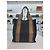Loro Piana Borsa tote a righe per valigia Blu - vista 12