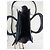Luggage Céline Borsa a spalla in pelle di vitello Nano Drum Nero - vista 3