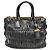 Tote Prada Napa Gofer Tragetasche Schwarz