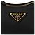 Prada Borsa in pelle Saffiano rieditata Nero - vista 9