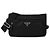 Prada Medium Re Nylon Saffiano Leather Shoulder Bag Black
