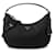 Prada Bolsa de ombro de couro com logo triangular Preto - vista 3