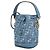Fendi Mini borsa in denim FF jacquard blu - vista 4