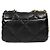 Chanel Borsa a soffietto da donna in pelle di agnello, borsa media, oro e nero - vista 4
