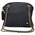 Bally Vintage Gold Chain Quilted Schultertasche Schwarz