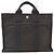 Hermès Borsa da lavoro Huruuto PM in tela carbone Nero