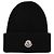 Moncler Woll-Kaschmir-Mütze schwarz