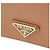 Prada Billetera QHH Saffiano Camel Castaño - vista 4