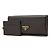 Prada Cartera larga de cuero Saffiano Triangle QHH Negro - vista 3