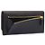 Prada Cartera larga de cuero Saffiano Triangle QHH Negro - vista 6