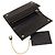 Prada Cartera larga de cuero Saffiano Triangle QHH Negro - vista 8