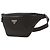 Prada Borsa a cintura in nylon Saffiano nera Nero - vista 9