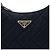 Prada Borsa hobo in nylon trapuntato nera Nero - vista 5